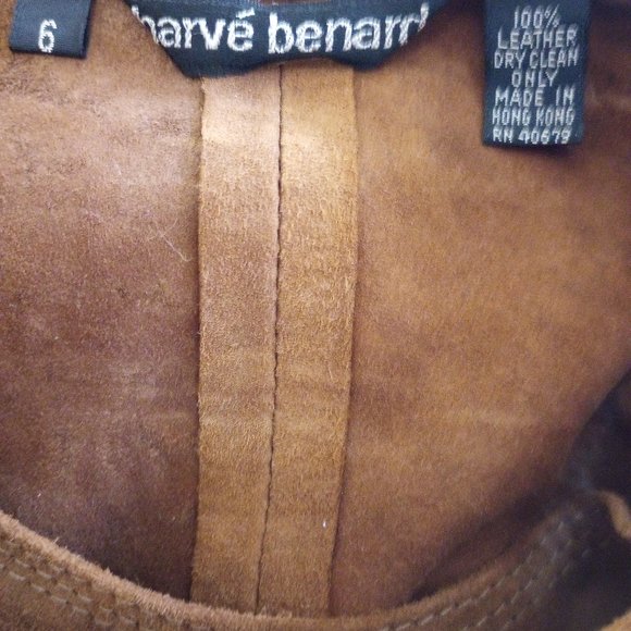 Vintage 90's Harve Benard Suede Shirt/jacket Size 6 - Picture 8 of 8
